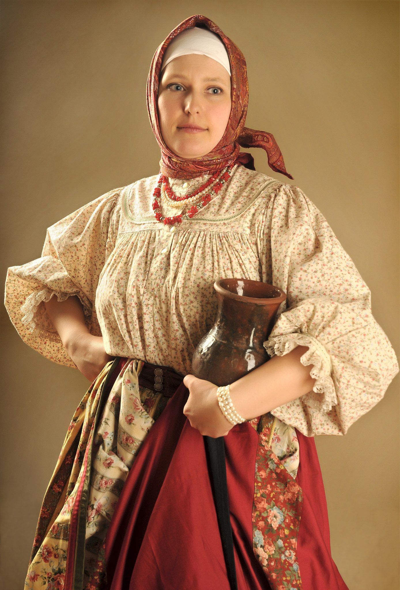 Girls in Slavic costumes in Haicheng