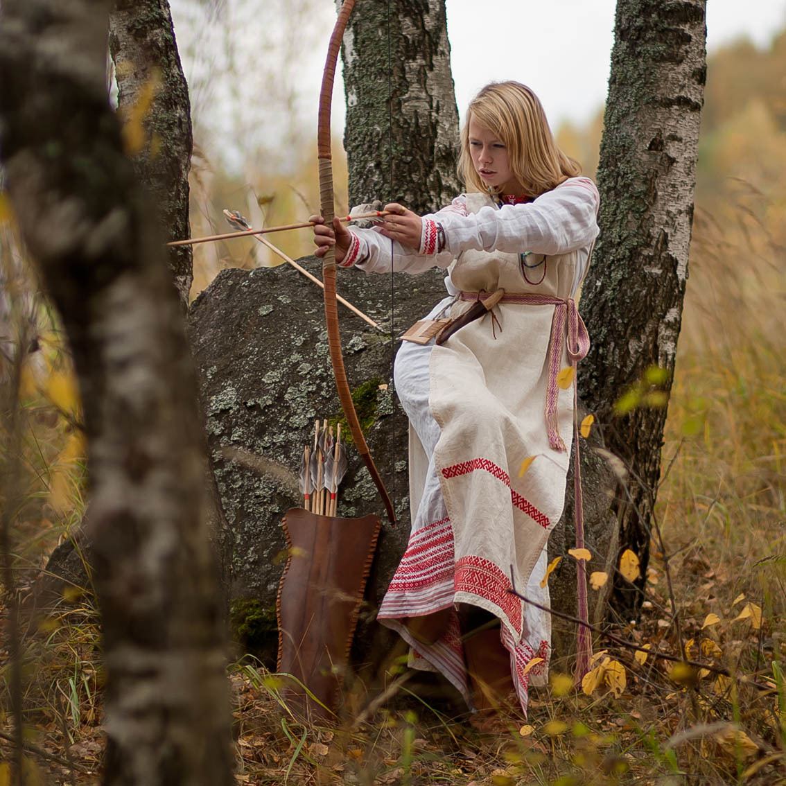 Sexy photo Girls in Slavic costumes in Haicheng